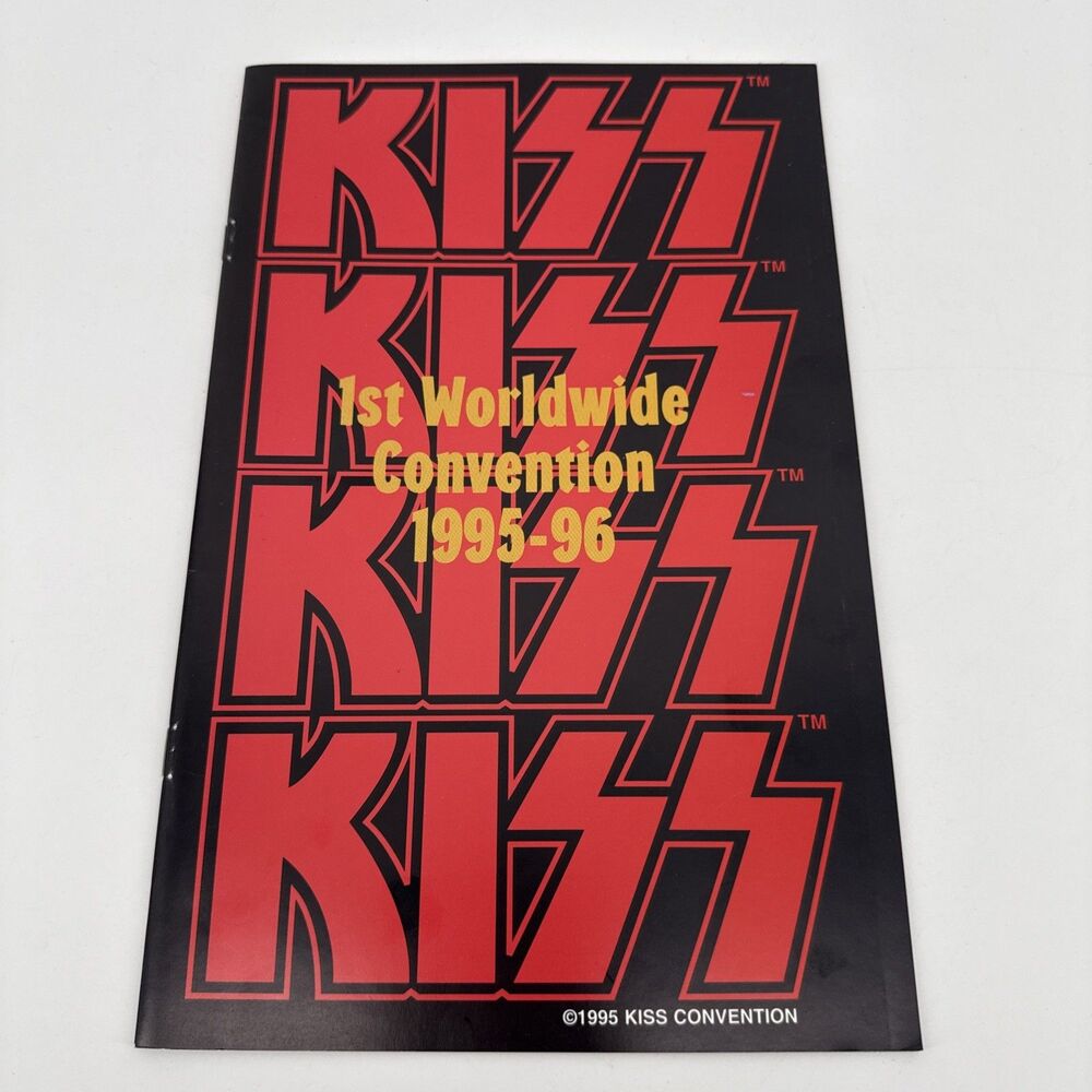 KISS 1st First Worldwide Convention 1995-96 34 Page Booklet Program VINTAGE